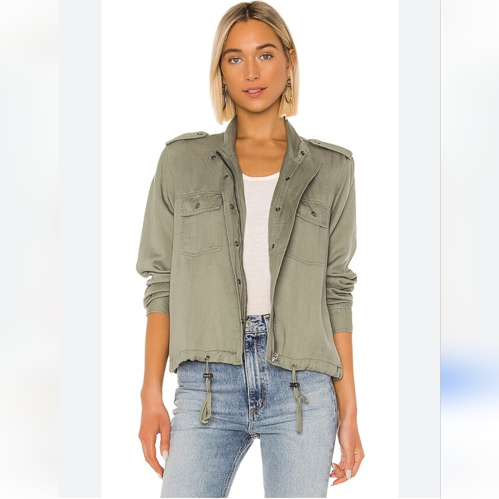 Rails Maverick Twill Military Jacket In Sage Size… - image 1